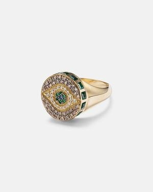 Ileana Makri Dawn Candy 18Kt Ring With Diamonds And Gemstones - Metallic