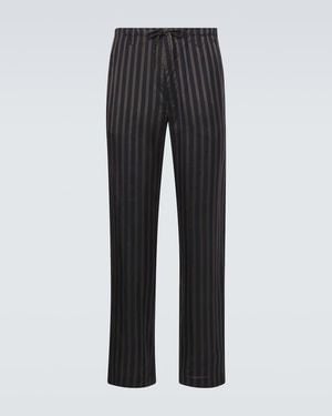 Dries Van Noten Mid-Rise Straight Trousers - Black