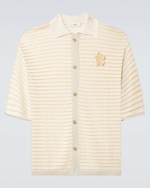 Commas Hemd Aus Haekelstrick - Natur