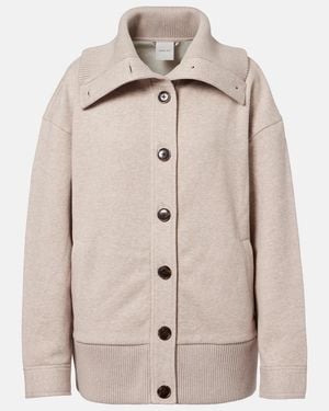 Varley Tammy Cotton-Blend Jersey Jacket - Natural
