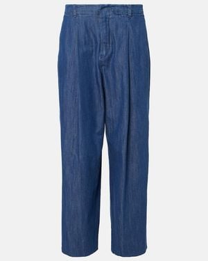 Max Mara Max Mara Sophie Denim Wide-Leg Trousers - Blue