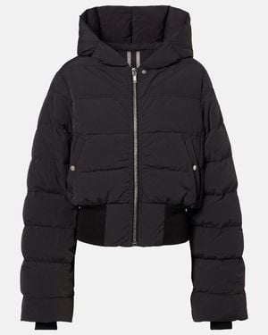 Rick Owens Hooded Down Jacket - Black