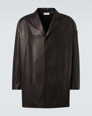 Fear Of God Oversized Leather Blazer - Black