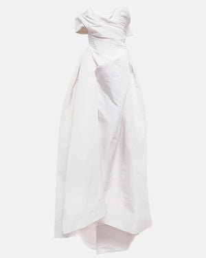 Vivienne Westwood Bridal Freyja One-shoulder Silk Gown - White