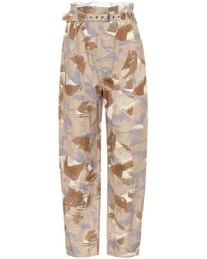 Isabel Marant Exclusive To Mytheresa – Iona High-rise Cotton-blend Pants - Natural