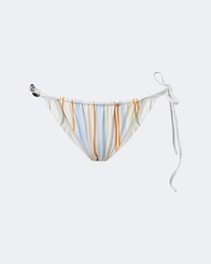SIR. Pernille Beaded Striped Bikini Bottoms - White