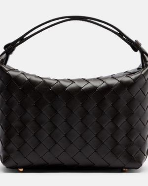 Bottega Veneta Wallace Mini Leather Tote Bag - Black