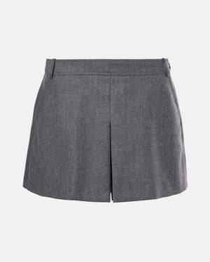 Tom Ford Virgin Wool Skort - Gray