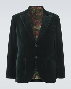 Etro Cotton Velvet Blazer - Black