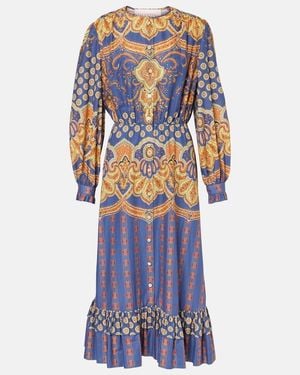 Valentino Voyage Imaginaire Cotton Shirt Dress - Blue