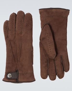 Brunello Cucinelli Handschuhe Aus Leder - Braun