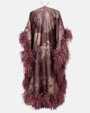 Taller Marmo Sza Sza Bloom Fil Coupe Kaftan - Purple