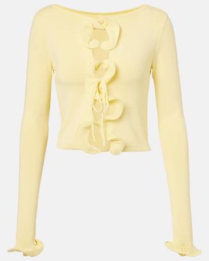 SAME Ruffled Top - Yellow