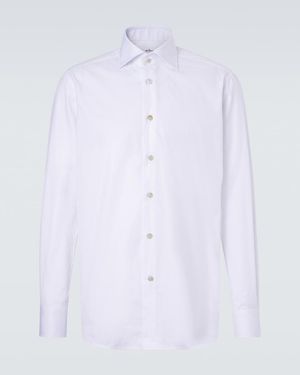 Kiton Cotton Poplin Shirt - White