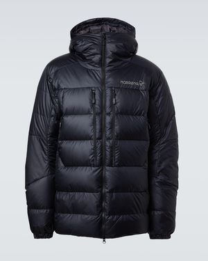 Norrøna Trollveggen Hooded Down Ski Jacket - Blue