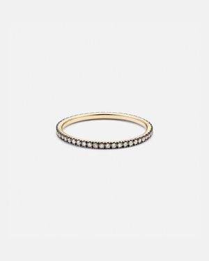 STONE AND STRAND Ring Come Closer Aus 14Kt Gelbgold Mit Diamanten - Weiß