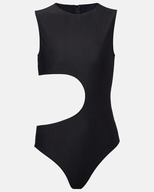 Alaïa Banador Con Aberturas - Negro