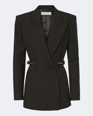 Gabriela Hearst Epona Chain-Detail Virgin Wool Blazer - Black