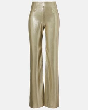 Galvan London High-Rise Wide-Leg Pants - Natural