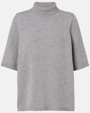 Alaïa Pullover Aus Kaschmir Und Wolle - Grau