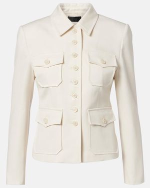 Nili Lotan Jamison Virgin Wool Jacket - Natural