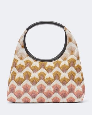 Missoni Bolso De Mano Wave Small En Lame - Rosa