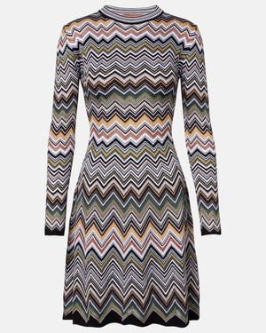 Missoni Zigzag Minidress - Gray