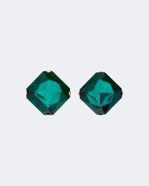 Jennifer Behr Alma Embellished Earrings - Green