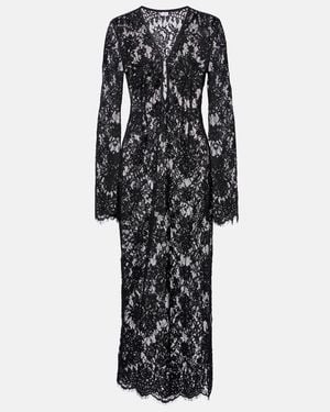 Bananhot Millie Cotton Lace Maxi Dress - Black