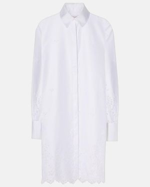 Altuzarra Morton Cotton-Blend Minidress - White