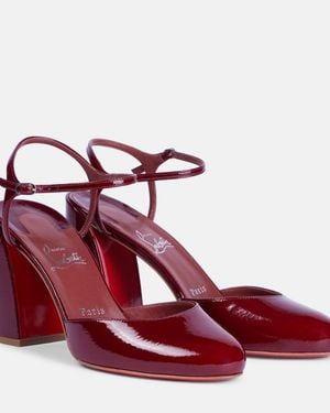 Christian Louboutin Jane Patent Leather Court Shoes - Red