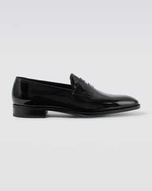 John Lobb Loafers Jamie Aus Lackleder - Schwarz
