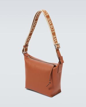 Loewe Crossbody Bag Cubi Small Aus Leder - Weiß