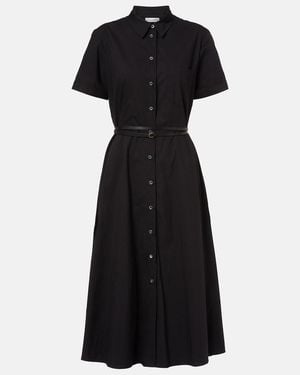 Altuzarra Hemdblusenkleid Kiera Aus Einem Baumwollgemisch - Schwarz