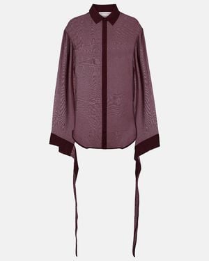 Frankie Shop Hemd Verlin Aus Chiffon - Lila