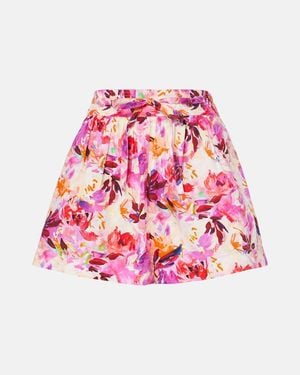 Ulla Johnson Rowan Floral Cotton Shorts - Pink