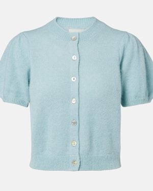 Doen Cardigan Anisa Aus Einem Alpakawollgemisch - Blau