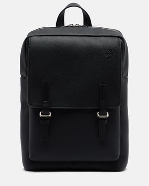 Loewe Military Leather Backpack - Black