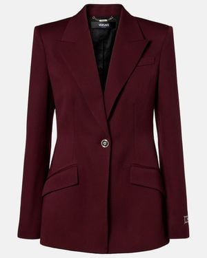 Versace Wool Blazer - Purple