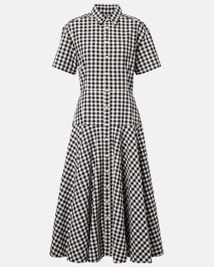 Polo Ralph Lauren Gingham Cotton Shirt Dress - Black