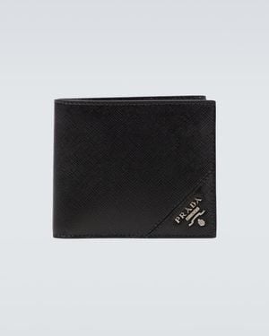 Prada Saffiano Leather Billfold Wallet - Black