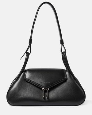 AMINA MUADDI Schultertasche Gemini Aus Leder - Schwarz