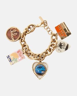 Chloé Collar Postcards Adornada - Blanco