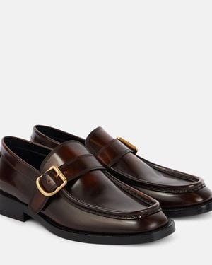 Dries Van Noten Leather Loafers - Brown