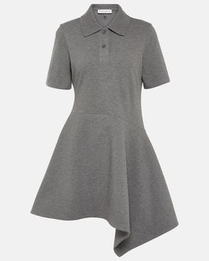 JW Anderson Asymmetric Knitted Minidress - Gray