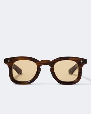 Jacques Marie Mage Devaux Round Sunglasses - Brown