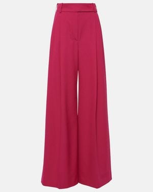 Alexandre Vauthier High-Rise Wide-Leg Pants - Red