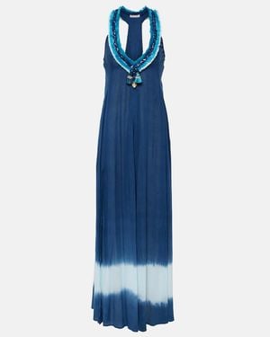 Poupette Nava Floral Maxi Dress - Blue