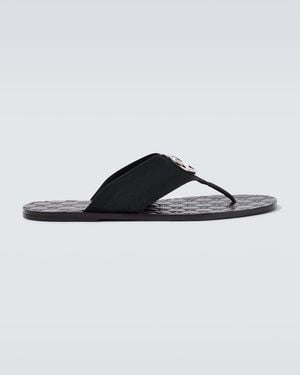 Gucci Riviera Double G Thong Sandals - Brown