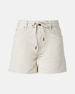 FRAME Off Duty Denim Shorts - White